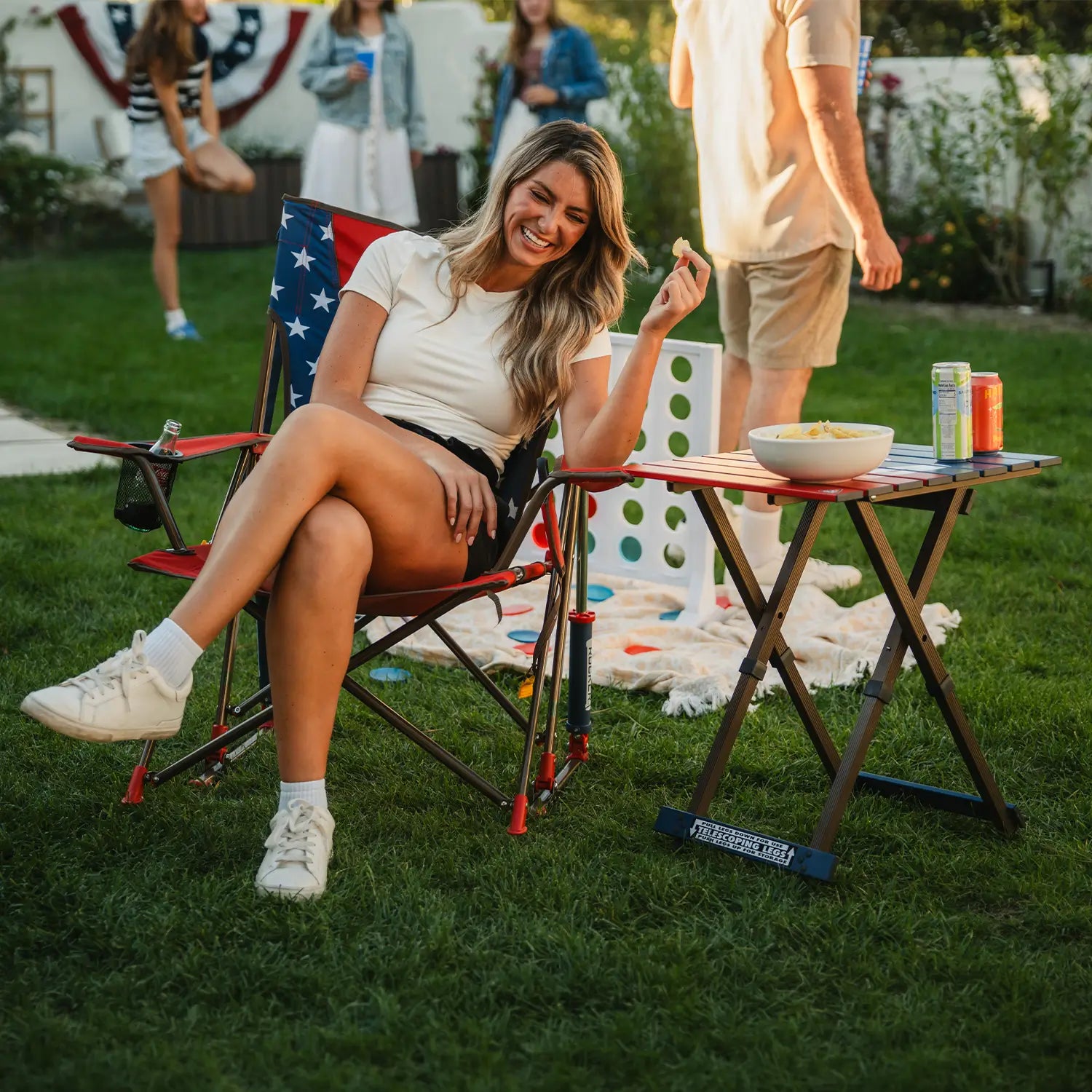 Comfort-Pro-Rocker-USA-Deluxe-Backyard-Woman-Eating