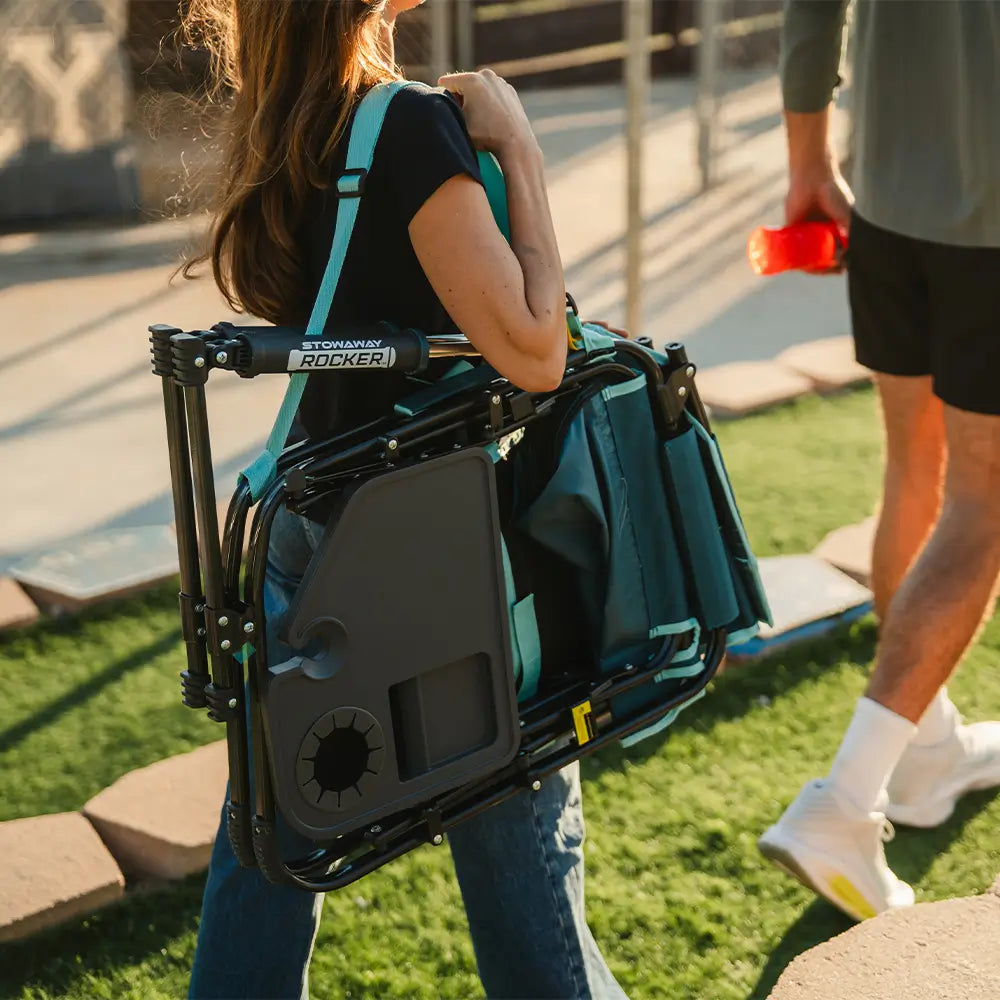 Stowaway-Rocker-Side-Table-Teal-Shoulder-Carrying